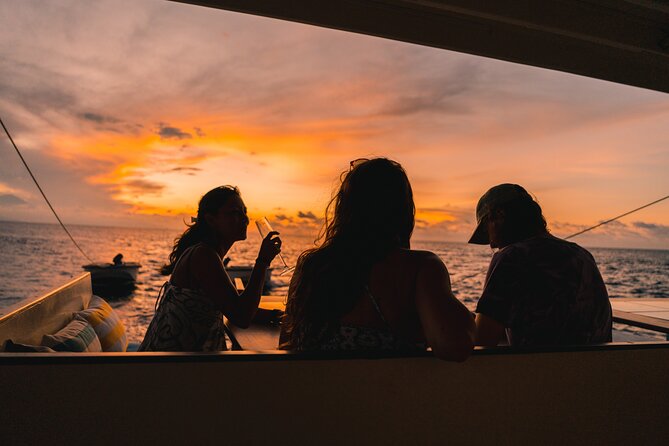 4-in-1 • Gili Islands Snorkel & Sunset Half-day Catamaran Cruise - A 60-foot Utopia catamaran feels made for sunset timing