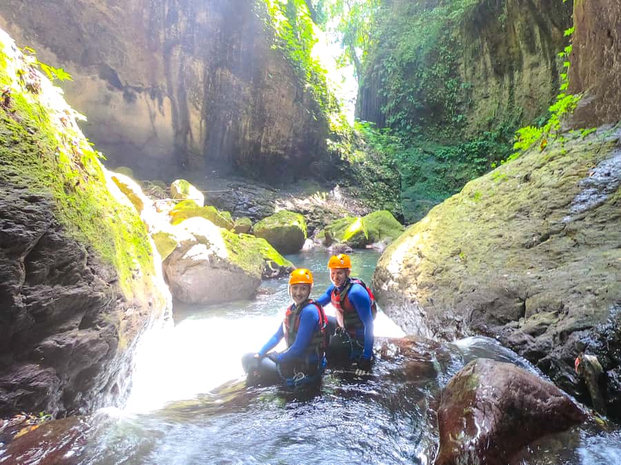 Bali: Aling Canyon Canyoning Tour - Lunch back at basecamp, plus photos and video to relive it