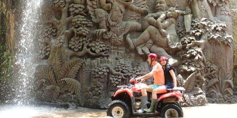Bali: ATV Gorilla Cave, Ubud Monkey Forest, & Waterfall Tour - The ATV Part: Quad Ride Through Gorilla Cave Country