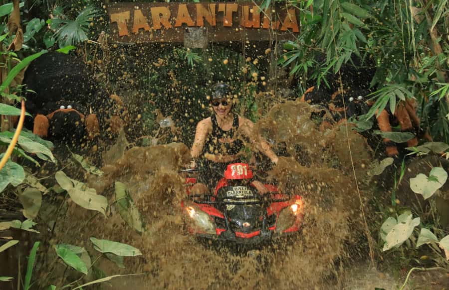 Bali: ATV Quad Bike Through Waterfall and Tunnel - Tunnel time, rice paddies, and village tracks you can feel