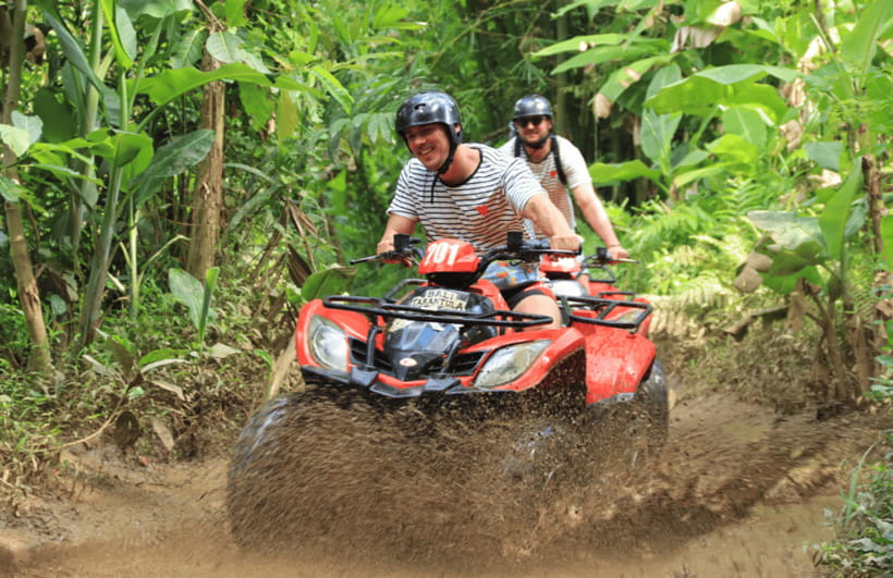 Bali: ATV Quad Bike Through Waterfall and Tunnel - What to bring for wet, muddy riding in Bali