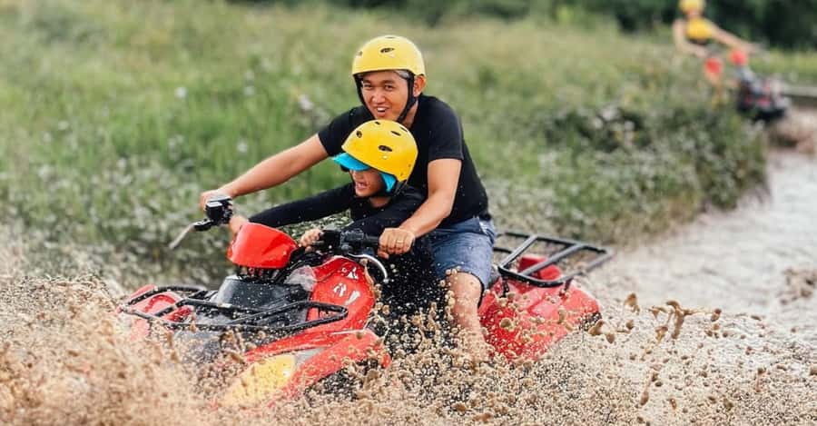 Bali: ATV Ride Adventure with track river bank, dense forest - Coffee Break or Lunch, Plus Showers That Actually Help