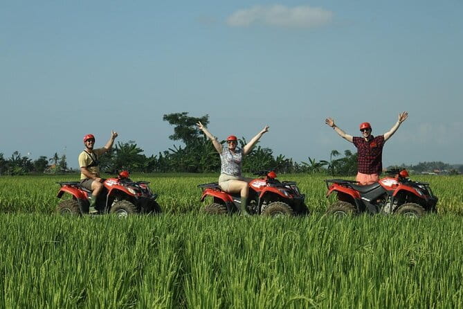 Bali ATV Ride Ubud Waterfall,RiceField,River,Kingkong-Temple cave - The Singapadu trail: rice fields, mud, rivers, and waterfalls