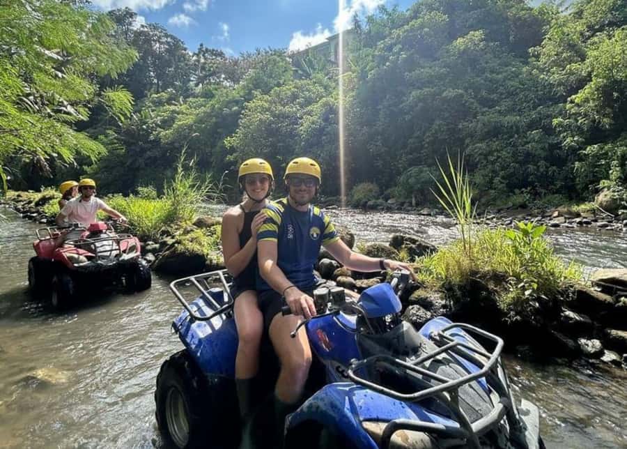 Bali: Beji River Adventure ATV Adventure Exclusive trails - The Track Lineup in Plain English: Snake Track to Water Fun Speed