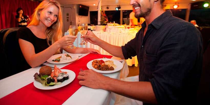Bali/Benoa: Sunset Dinner Cruise with Show and Live Music - The Show and DJ After Dinner: Family-Friendly, Then Fun