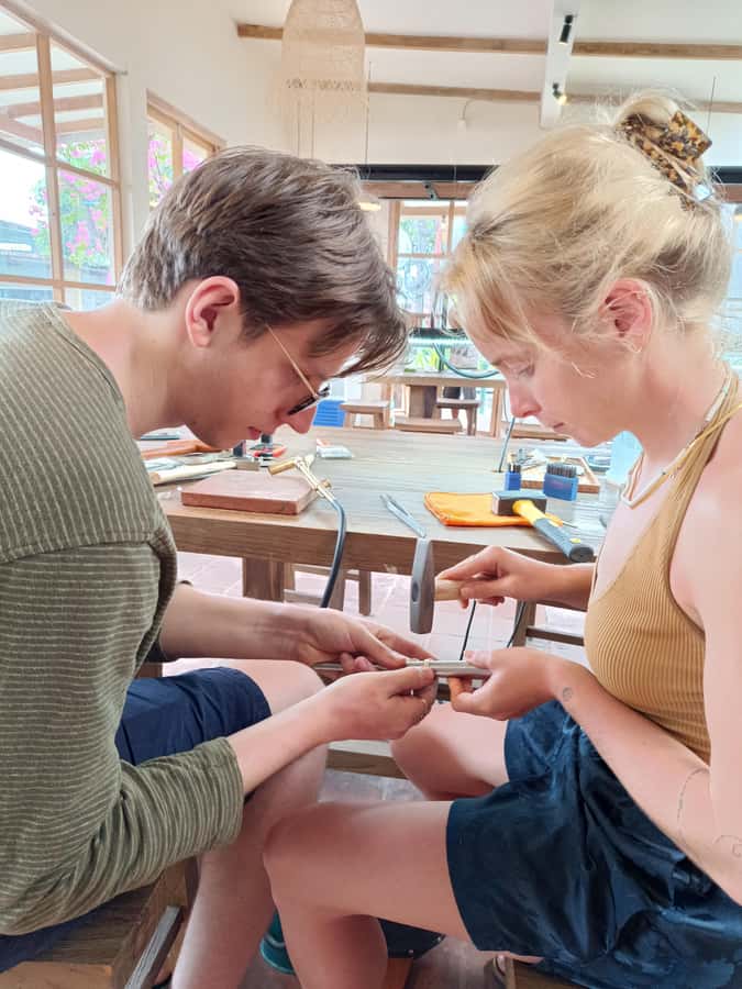 Bali: Canggu Jewelry Making Class with Creative Studio Vibes - Choosing Your Silver Design, and How Gold Plating Fits In