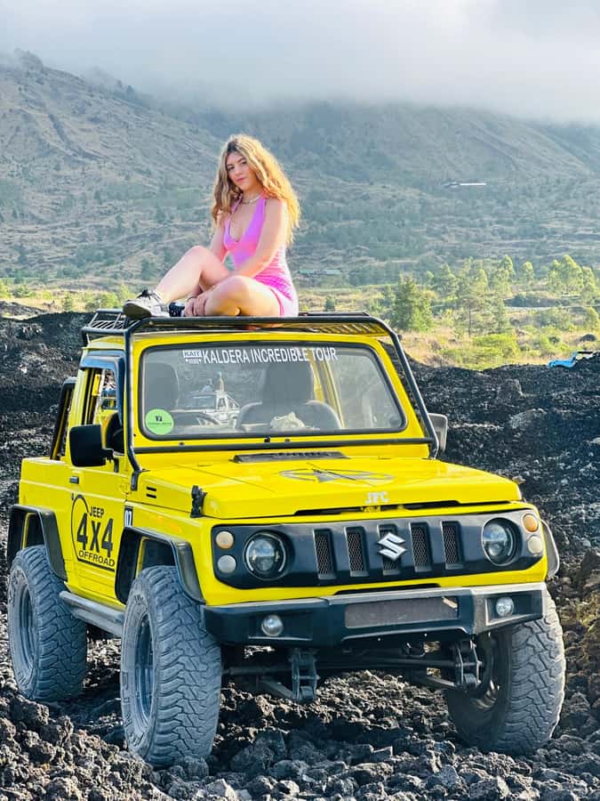 Bali: Day/Sunset Mount Batur 4WD Jeep and Natural Hot Spring - The Photo Stops and Viewpoints You Actually Care About
