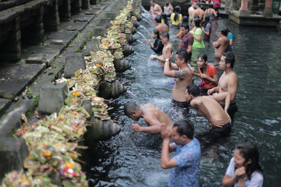 Bali: Full-Day Eat Pray Love Tour with Rice Terraces & Yoga - Tirta Empul purification ritual: respectful, rules-based, and powerful