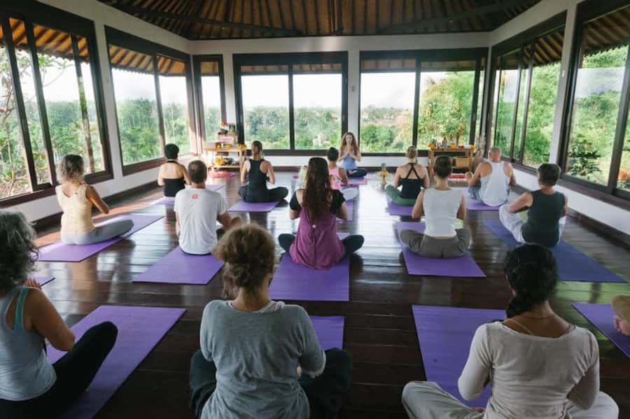 Bali: Full-Day Eat Pray Love Tour with Rice Terraces & Yoga - Tegalalang rice terraces: the view is the easy part