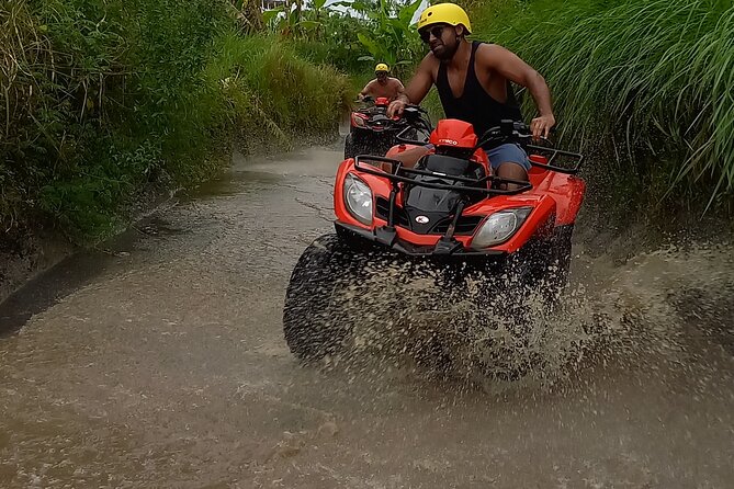 Bali : Gorilla Cave ATV & Ubud White Water Rafting With Lunch - Quad bike thrills around Gorilla Face Cave and temple scenery