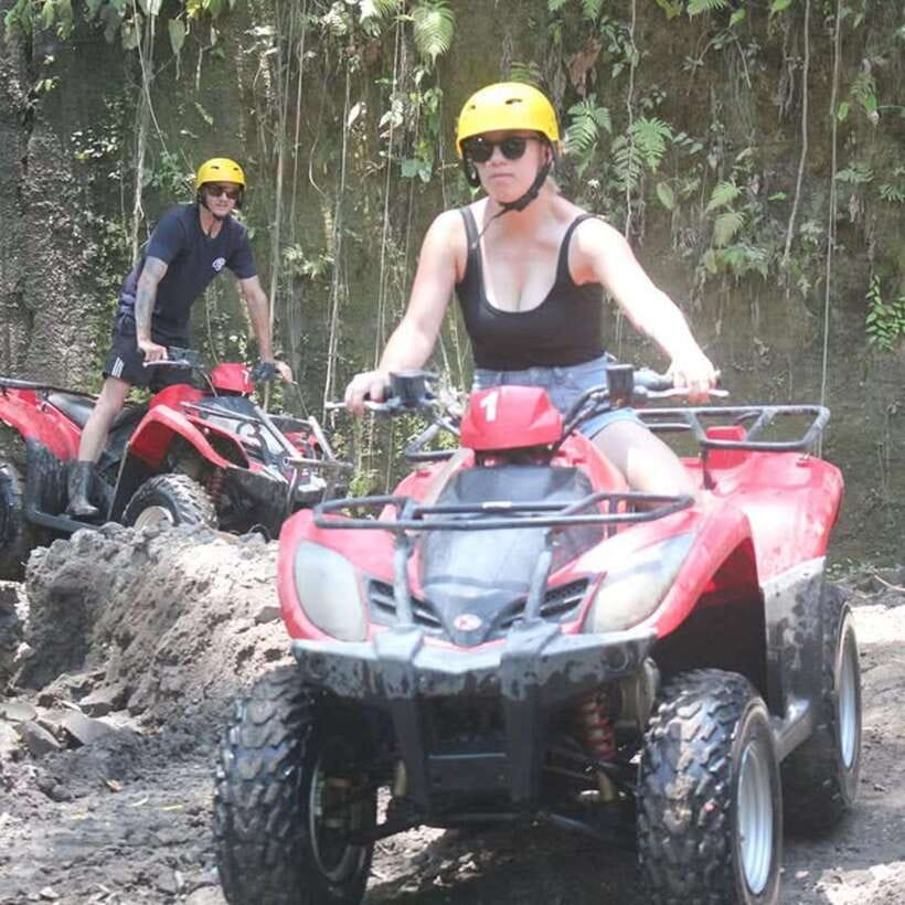 Bali: Guided Quad Bike Ride with Waterfall and Swing Options - ATV quad ride through Ubud, not a slow sightseeing loop