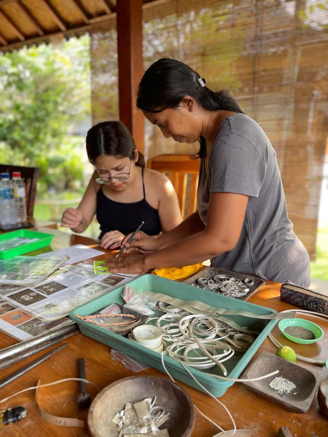 Bali Jewelery Silver Making class with Own Design - Celuk: your style-check before you commit to a design