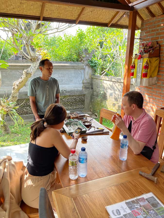 Bali Jewelery Silver Making class with Own Design - Safety and comfort: you get help, not just a lesson