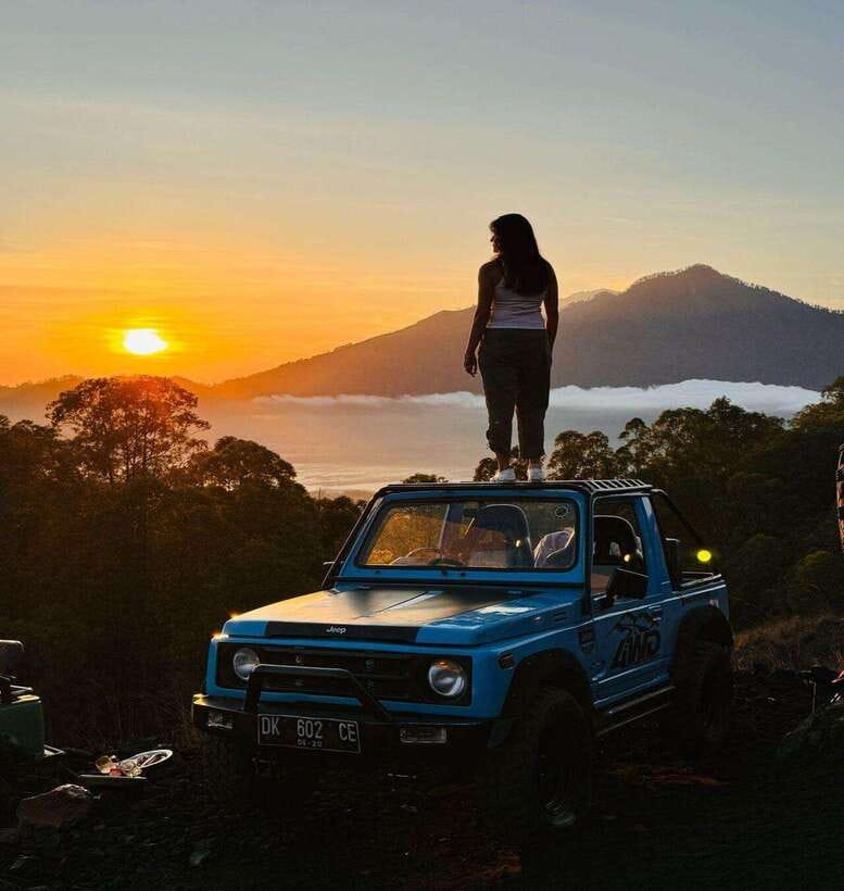Bali: Mount Batur Jeep Sunrise With Hotspring Option - Black Lava stop: quick walk, big volcanic textures