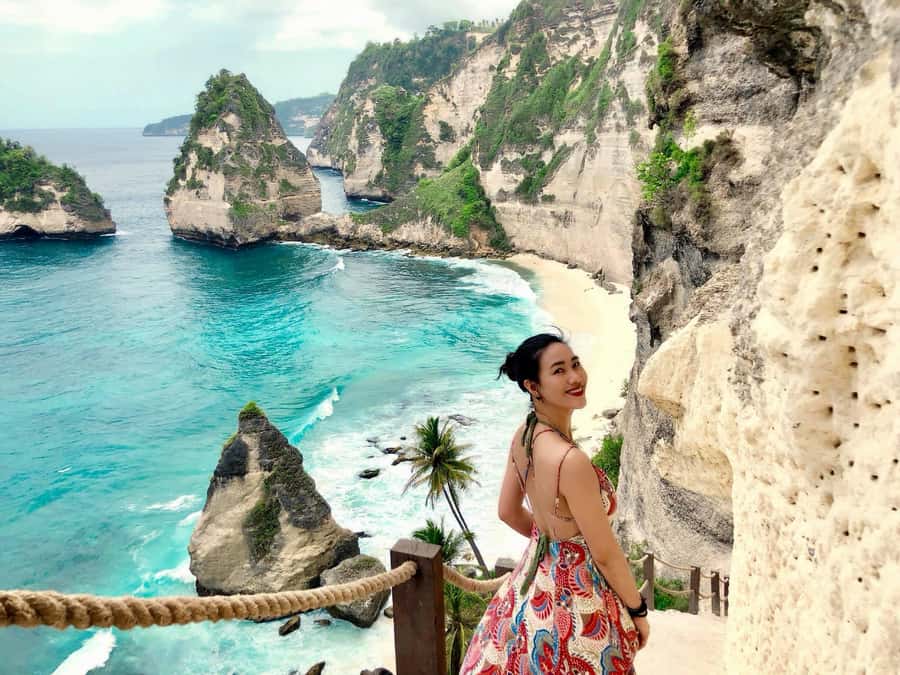 Bali/Nusa Penida: Island Beach Highlights Swim & Hike Tour - Atuh Beach at the end of the day: calmer, scenic, and worth the finish