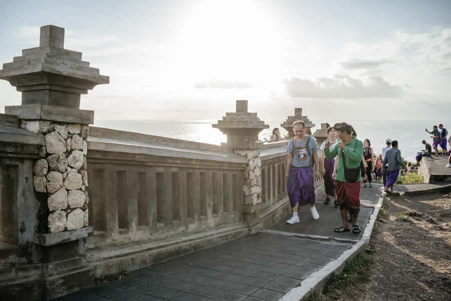 Bali: Padang Beach, Uluwatu Kecak Fire Dance, & Suluban Tour - Kecak Fire Dance at sunset: pre-arranged tickets that cut the stress
