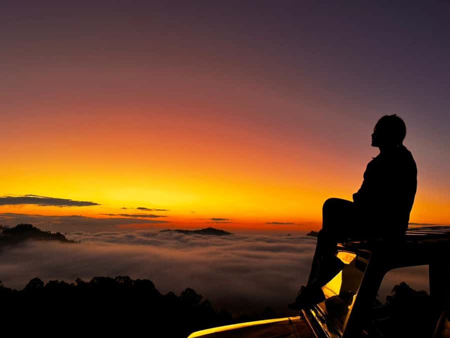 Bali: Private Sunrise Jeep Tour and Black Lava All Include - Black lava rock: frozen eruption drama with mountain backdrops