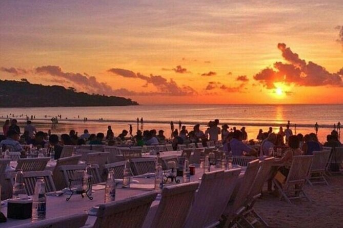 Bali Romantic Seafood Dinner under sunset jimbaran Beach - What’s actually on your plate: seafood plus rice, veg, fruit