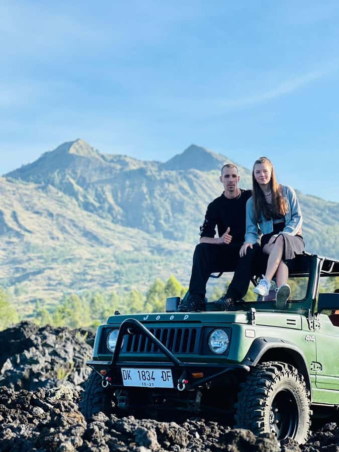 Bali: Shared Mount Batur Sunrise Jeep Tour with Hot Springs - The 4WD jeep ride to the sunrise viewpoint