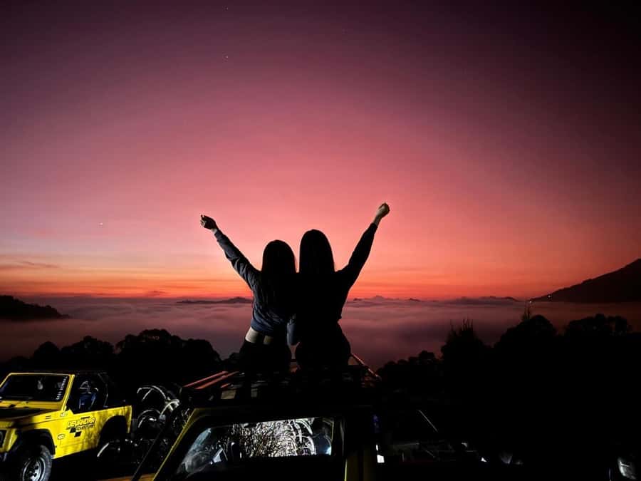 Bali: Shared Mount Batur Sunrise Jeep Tour with Hot Springs - Basecamp before sunrise: hot drinks, snacks, and a practical reset
