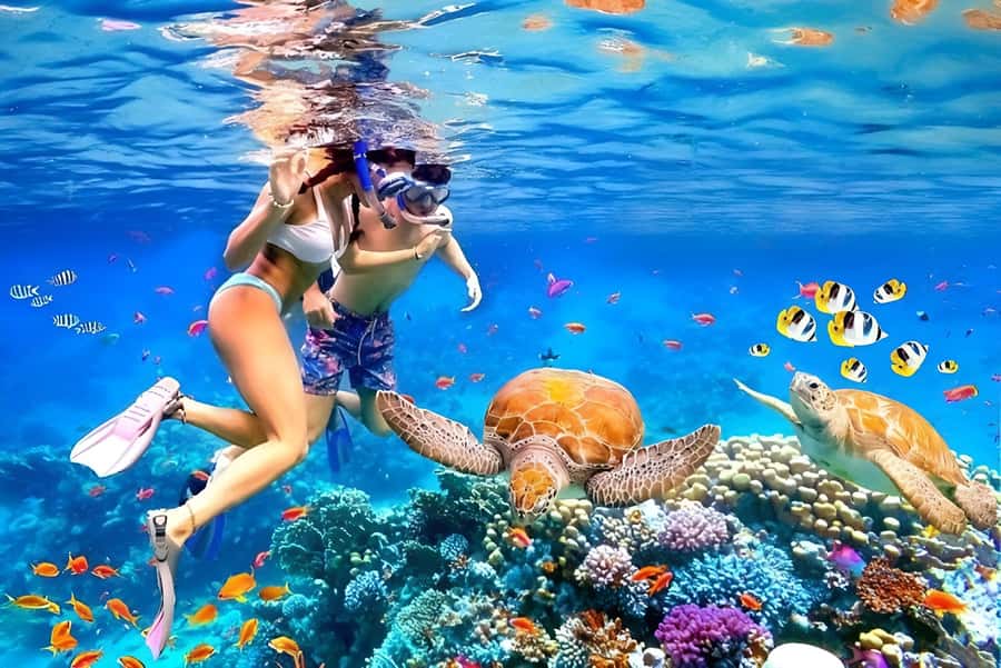 Bali: Snorkeling Blue Lagoon 2 Spot & Lunch optional Village - Two Reefs on Bali’s East Coast, With Gear Handled