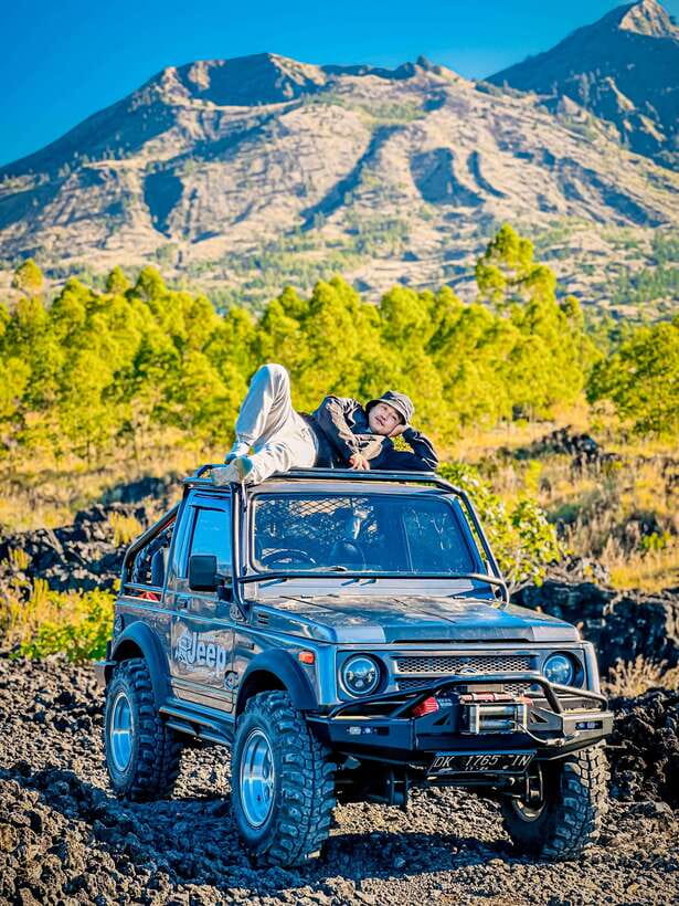Bali: Sunset Mount Batur Jeep and Hot Spring All Inclusive - Black Lava Fields and Volcanic Black Sand: The Two-Stage Volcanic Look