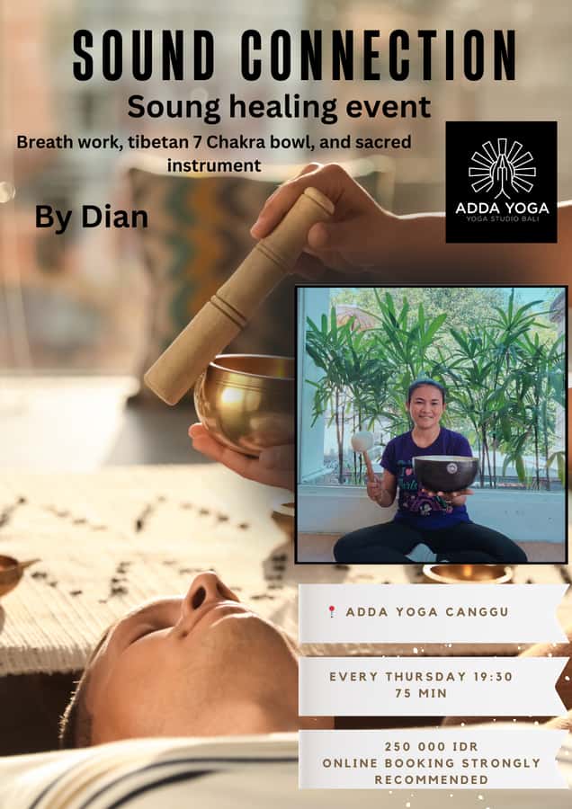 Bali : Tibetan sound healing connection at ADDA YOGA - The 75-Minute Flow: What You Will Do From Start to Finish