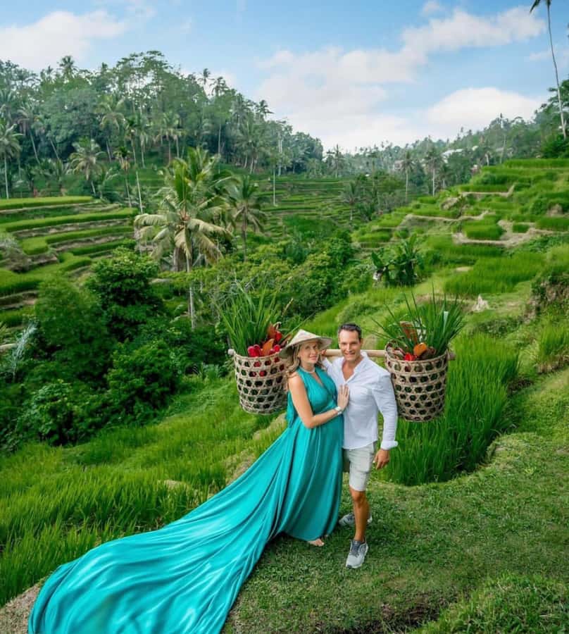 Bali Top's 3 Waterfalls - Temple And Rice Terrace - Tegalalang Rice Terrace: Coconut-Framed Views and Big Photo Time