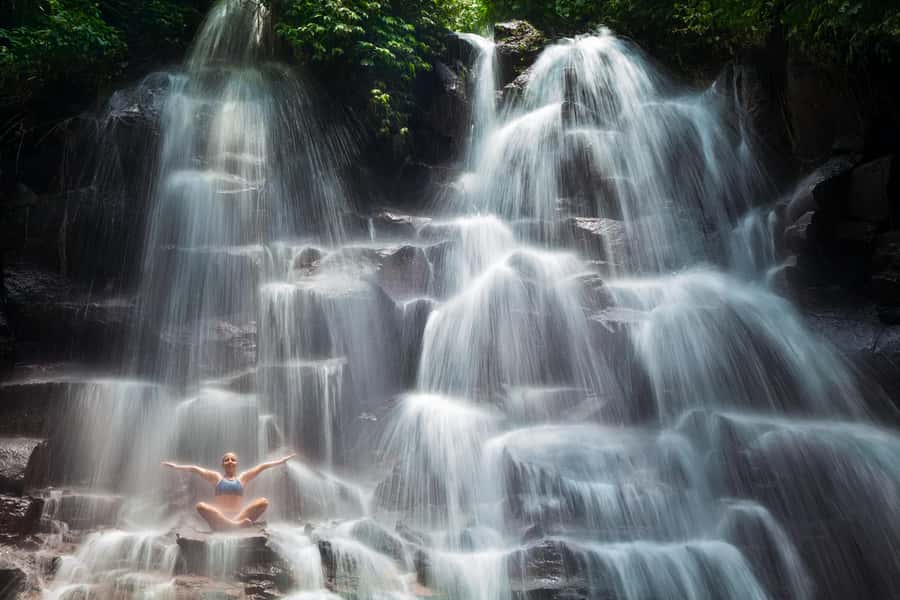 Bali Waterfall Tour with Lunch Views of Mount Batur - Ulu Petanu Waterfall: a quieter nature sanctuary moment