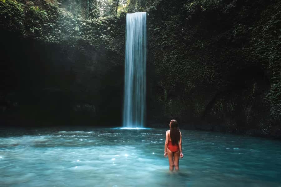 Bali Waterfall Tour with Lunch Views of Mount Batur - What to bring and how to stay comfortable on wet stone