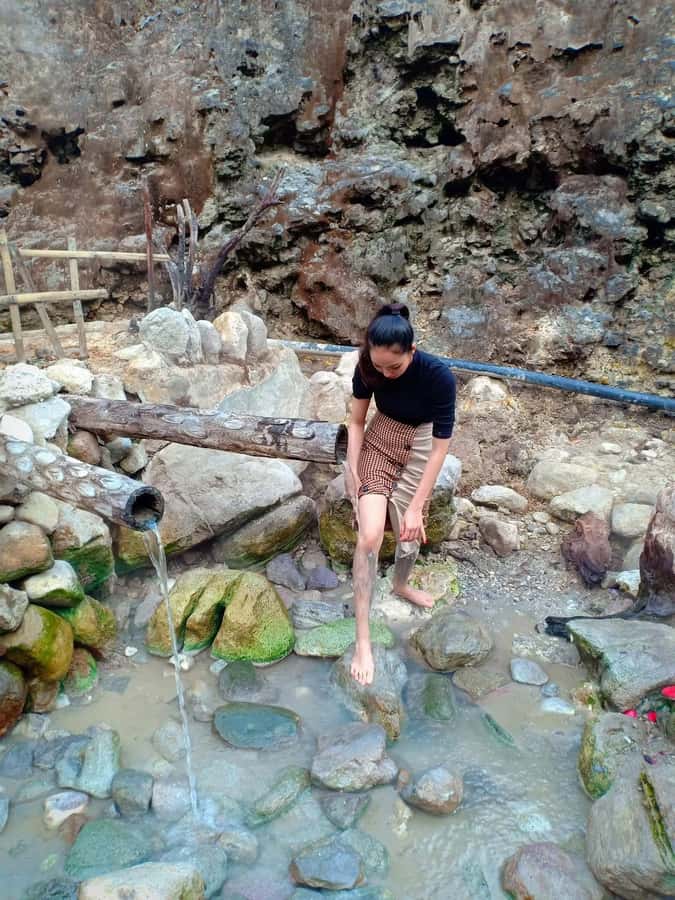 Bandung: Volcano Crater, Onsen Hot Springs, Mud Bath & Tea - Hot springs in lush forests: warm water reset, plus the smell reality