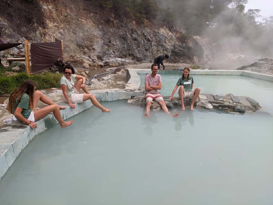 Bandung: White Crater, Scenic Tea Plantations & Hot Spring - Situ Gunung Suspension Bridge: The Long Span Moment