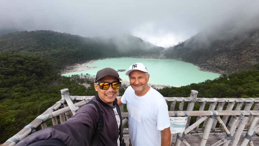 Bandung : White Crater, Tea Plantation Tour Guide Bandung - Rancabali Tea Resort and the strawberry farm you can take part in