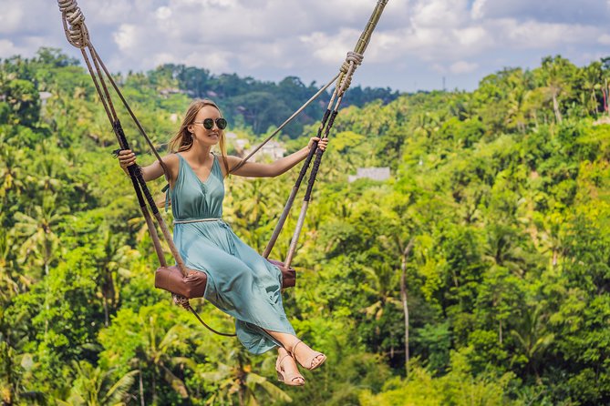 Best of Bali 3-Day Packaged Tour - Day 1 in Ubud: Monkey Forest, rice terraces, Tirta Empul, and the jungle swing