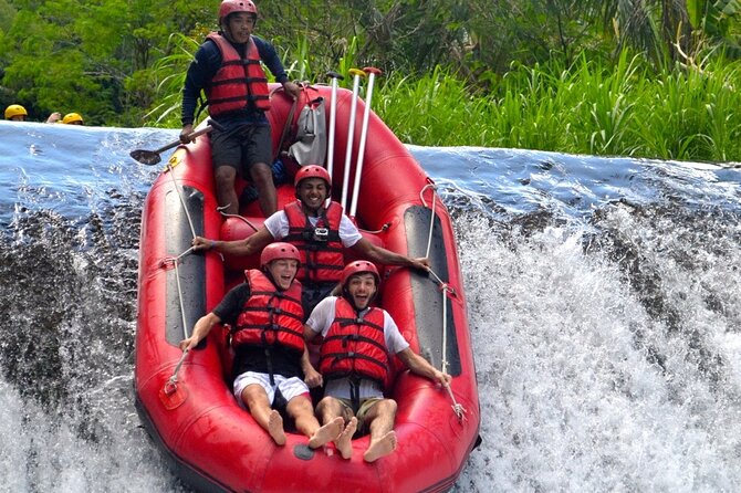 BMW Bali Rafting + Flying Fox at Telaga Waja River (LESS STAIRS) - The flying fox zipline start that keeps things moving