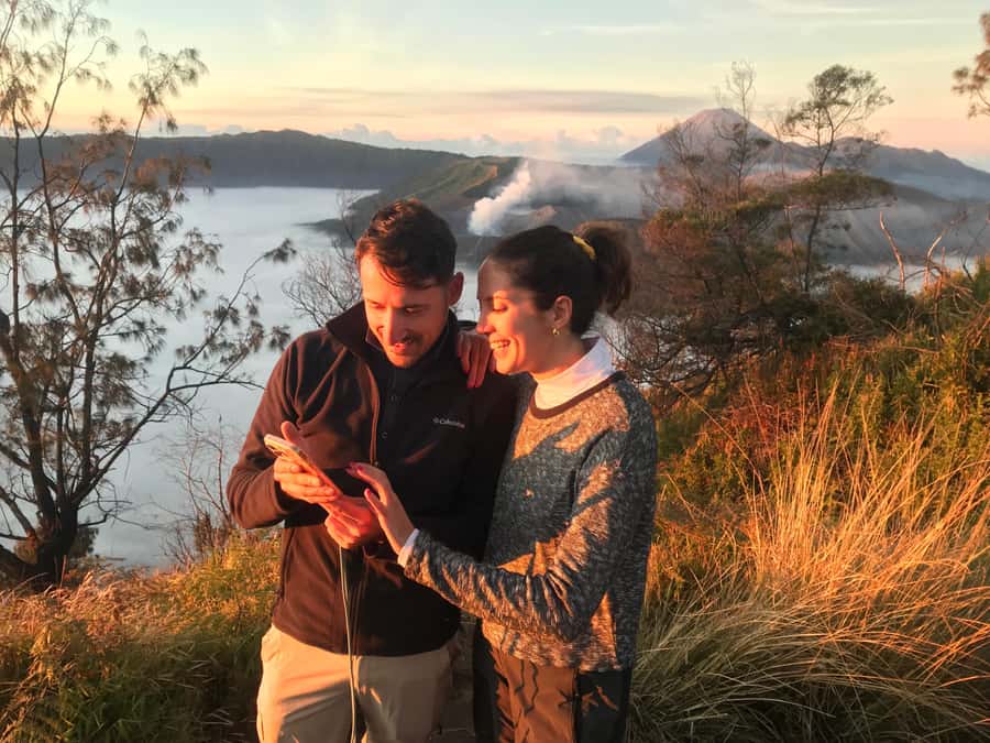 Bromo: Private Sunrise and Crater Exploration - Sunrise viewpoint: watching the sky turn gold