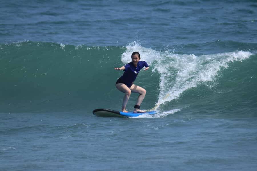 Canggu Surf School Bali - The 2-hour lesson flow: dry surf, then the real water work