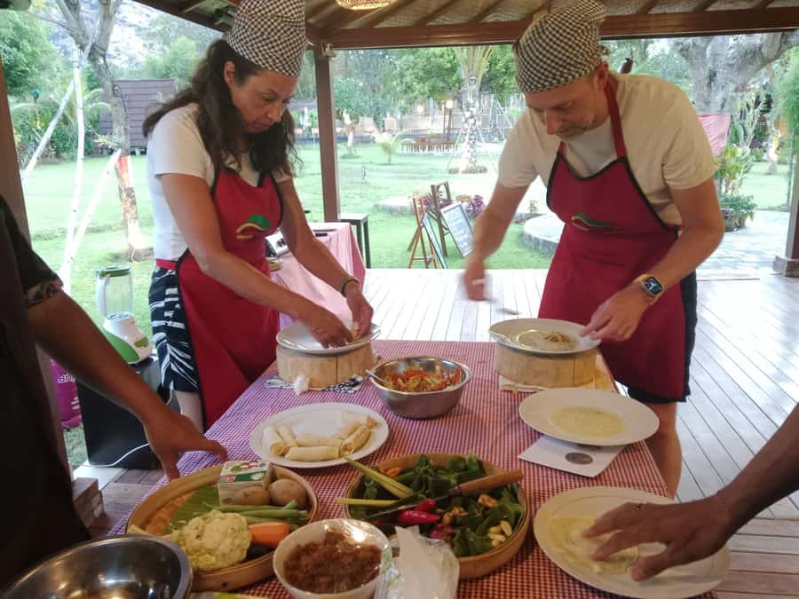 Cooking Class 3 Courses Balinese Dishes - From backyard garden to cutting board: the farm ingredient step