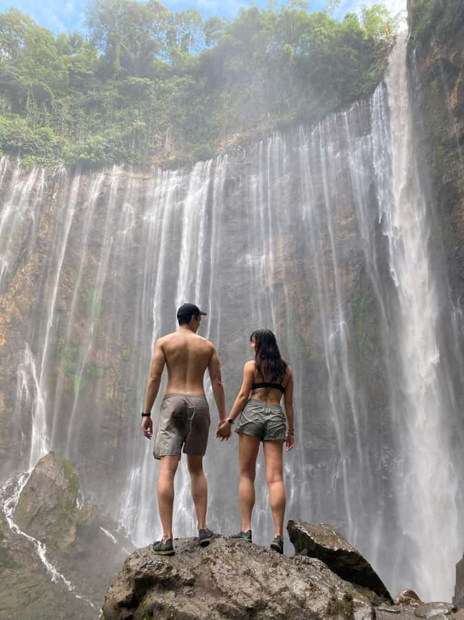 From Surabaya or Malang: Tumpak Sewu-Bromo-Ijen-Bali 3D2N - Tumpak Sewu and Tetes cave waterfalls: where the walking feels worth it