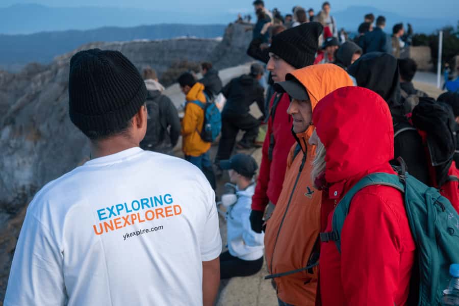 From Yogyakarta or Bali: Bromo & Ijen 3D2N w/ Multi Drop-Off - The sunrise payoff at Ijen: crater rim views with the turquoise lake idea