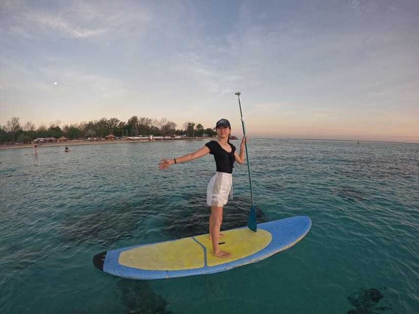 Gili sunrise stand-up paddle boarding (drone photoshoot) - The Morning Flow: What Happens When You Paddle at Sunrise