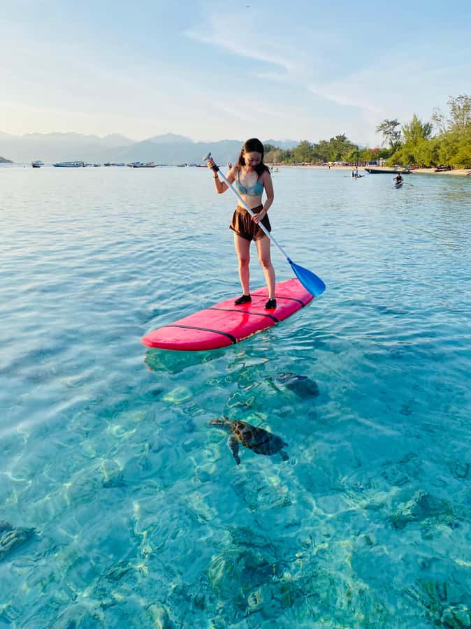 Gili SUP Or Kayak With Drone Shoot . Daylight Or Sunrise - How long does it really take?