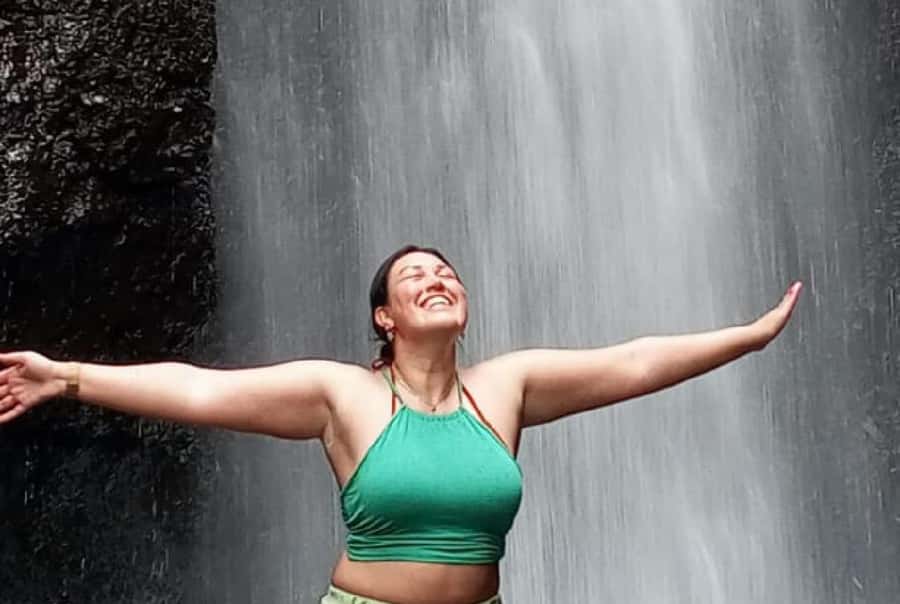 Jakarta Bogor Botanical Garden, Waterfall and Rice Terrace - Up to Nangka Waterfall: a walk, a swim, and monkeys