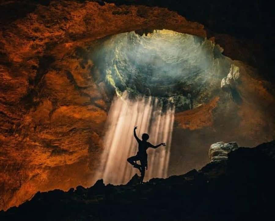 Jomblang & Pindul Cave Tour Yogyakarta - Safety gear and the harness moment before you go down