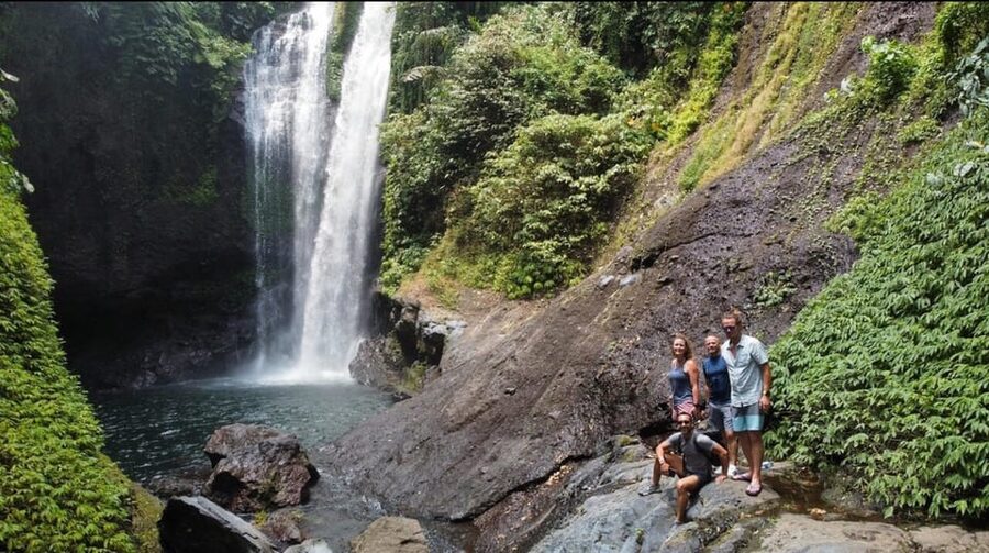 Jumping Sliding at Aling- Aling Waterfall and Handara Gate - Handara Iconic Gate: scenic photos and a short walk break