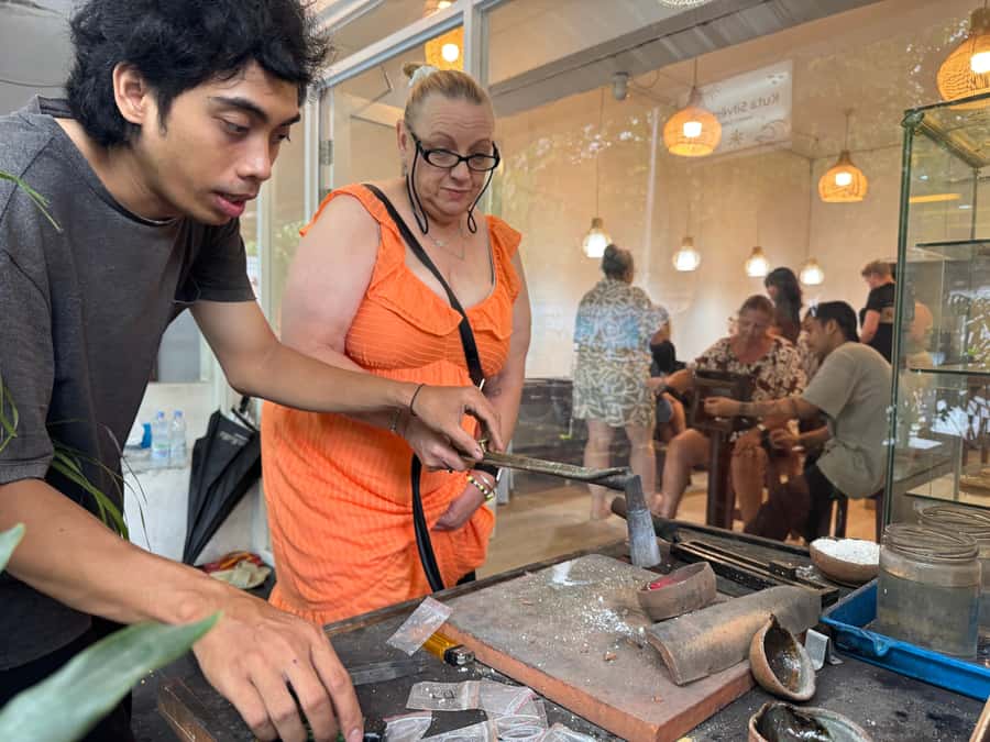 Kuta Bali Jewelry Making Class, With 7 grams of Pure Silver - 3 hours of real making time, in a group of up to 8