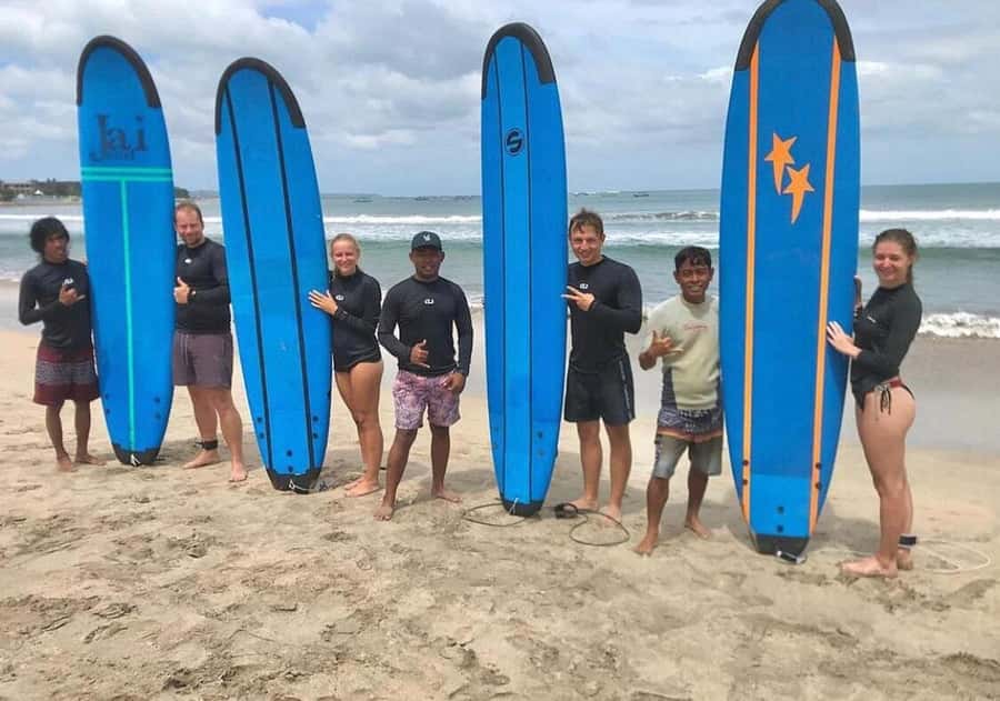 Kuta Surf Lessons : 2-Hour Surf Lesson - What happens before you paddle out in Kuta