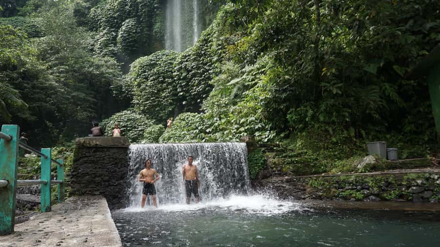 Lombok: Waterfall Benang Kelambu & Rice field Trip - The swim under Benang Kelambu is the best kind of refreshing