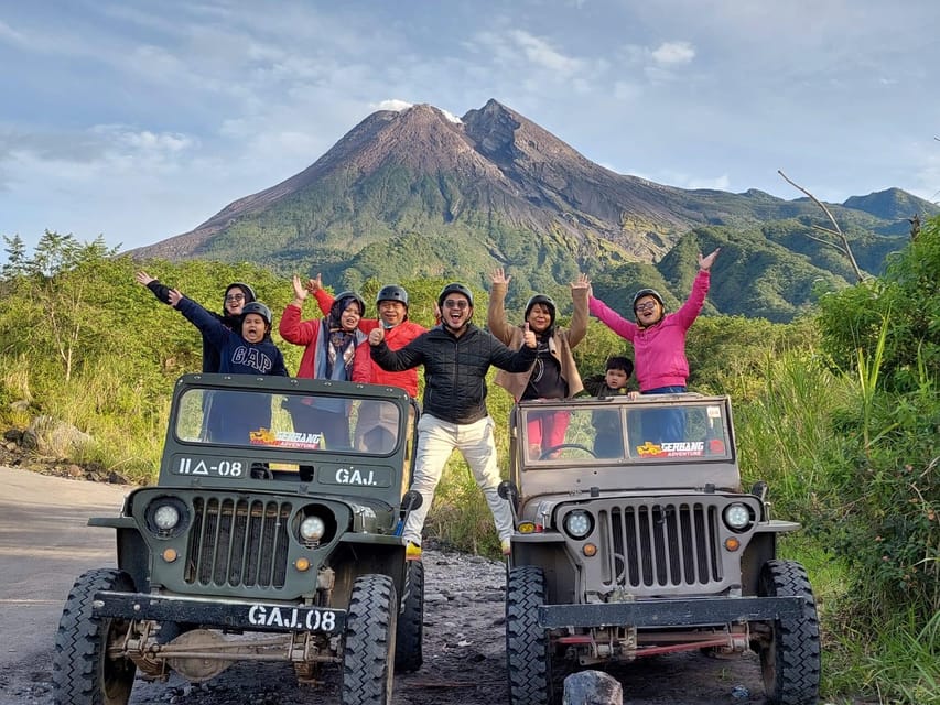 Merapi volcano sunrise with 4wd jeep and step on cold lava - Timing and conditions: dress for cold air and changing weather