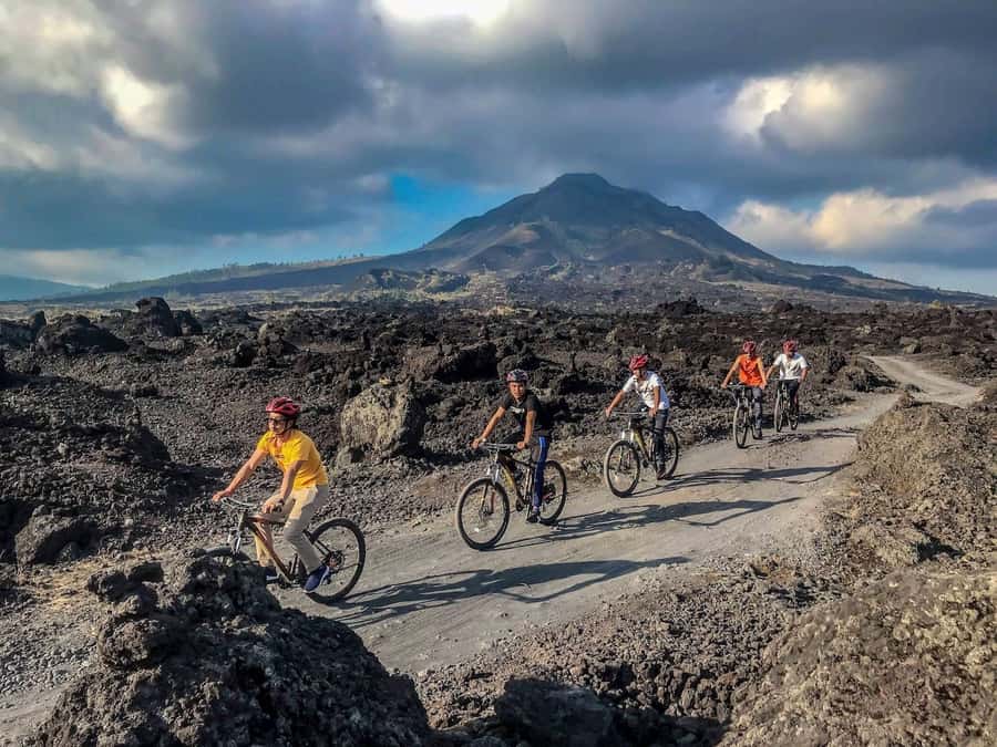 Mount Batur: Black Lava Cycling Tour w/ Natural Hot Spring - The Bike Plan: 11 Kilometers of Black Lava and Rim Views
